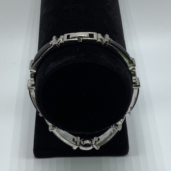 Kian Family Silver Tone Black Link Bracelet - Picture 6 of 9